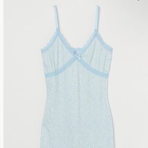 h and m ribbed lace trimmed dress